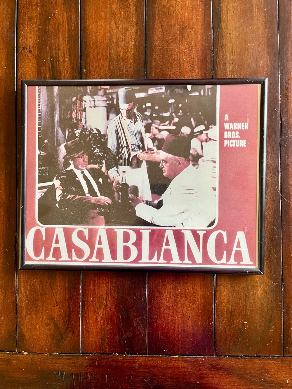 Casablanca Wall Art Poster - Vintage Movie Print